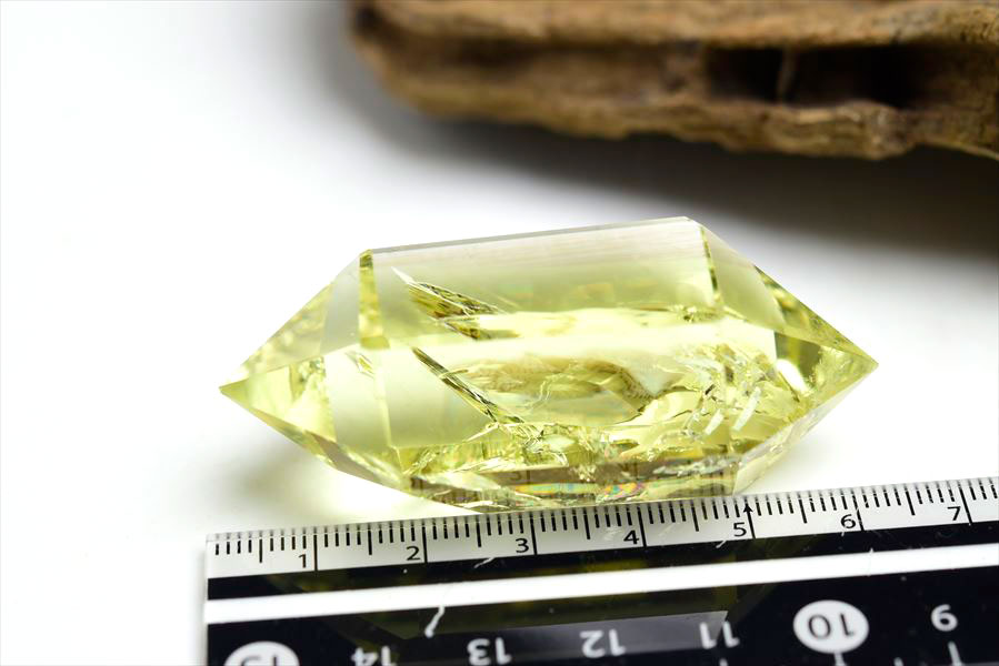 楽天市場】虹入り シトリン ダブルポイント 両剣黄水晶□ブラジル産