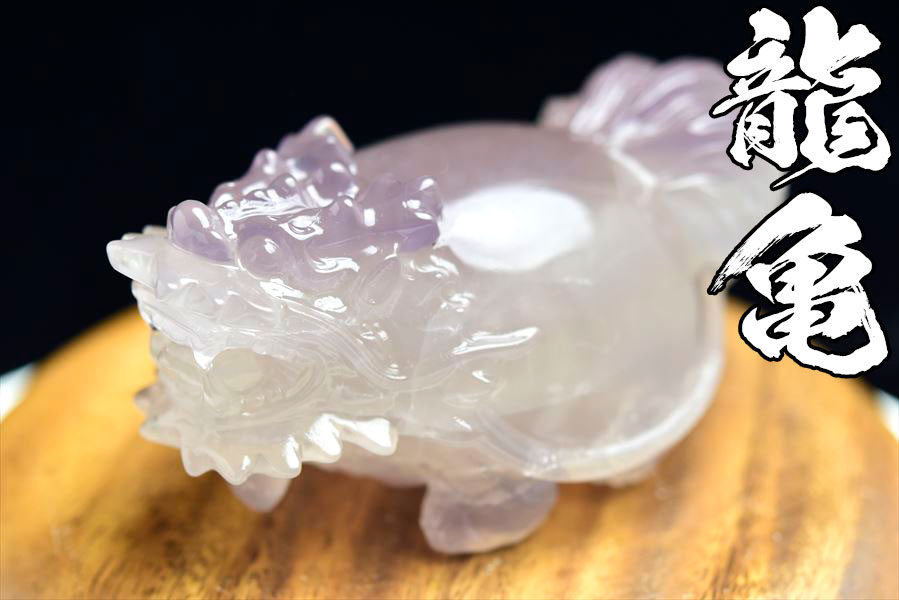 楽天市場】◇正財運◇ フローライト 蛍石 龍亀 ロングイ彫刻 置物【約