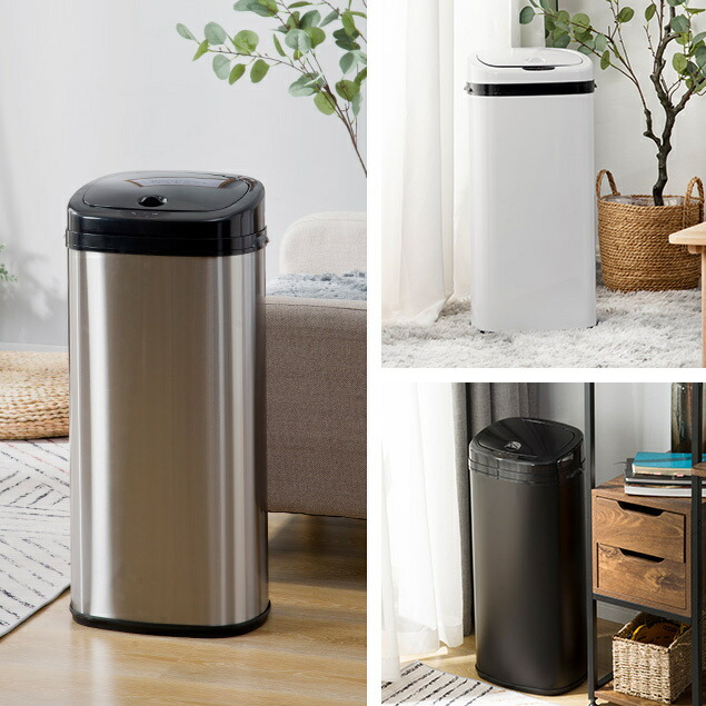 楽天市場】センサー全自動開閉式 ゴミ箱 大容量45L スリム キッチン