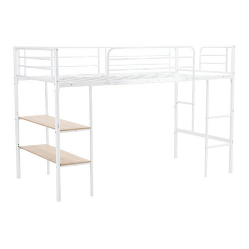 楽天市場】ロフトベッド パイプベッド シングル ベッド シングルベッド