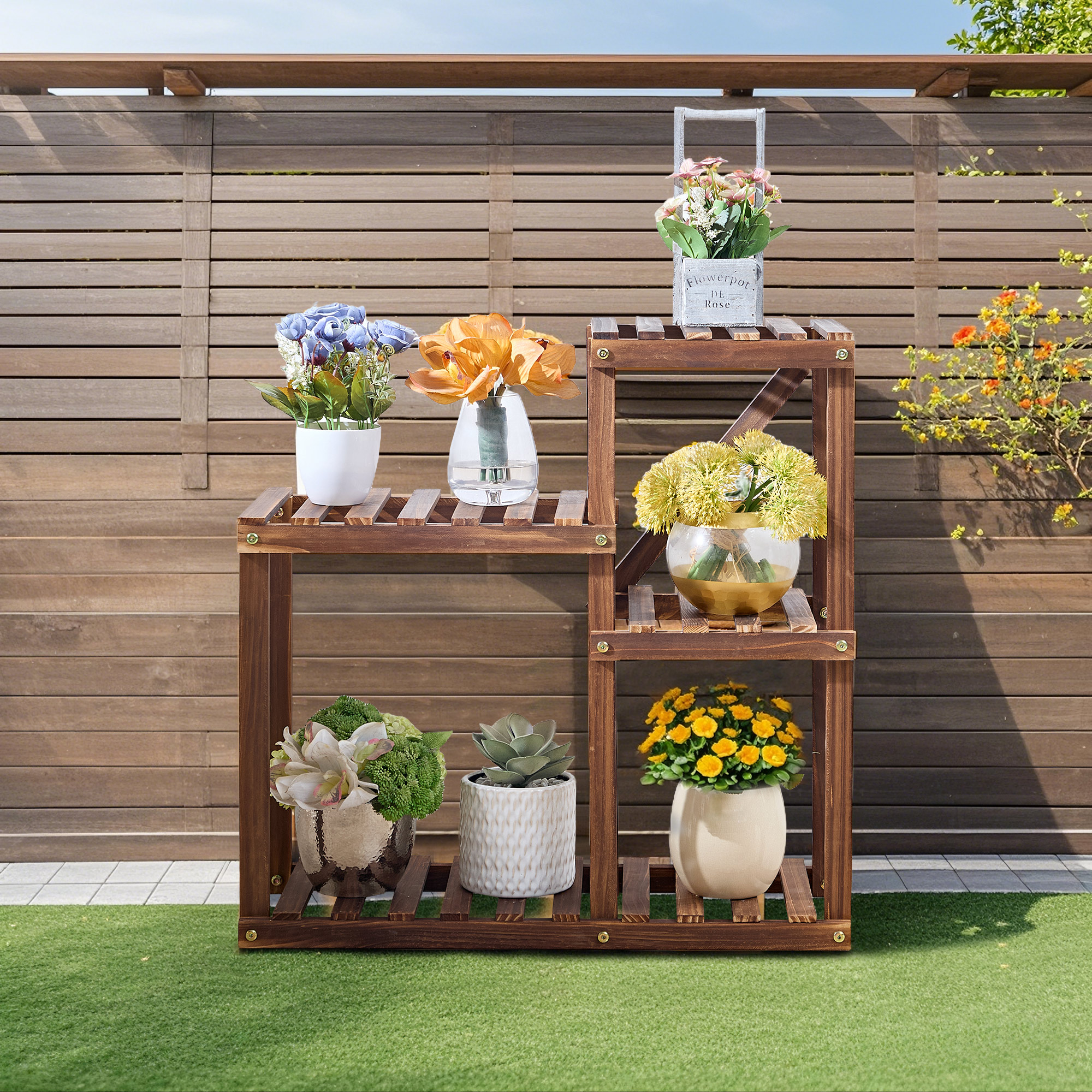 楽天市場】【全品15％OFFクーポン】フラワースタンド 鉢スタンド