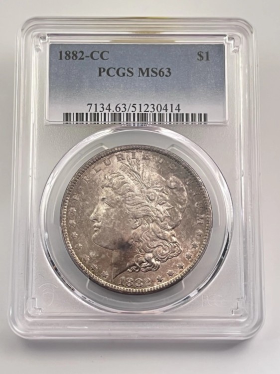 楽天市場】1882年-CC モルガン銀貨 PCGS MS63 (51230414) : WORLD