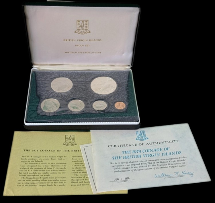 楽天市場】1974年 イギリス領ヴァージン諸島 プルーフコインセット
