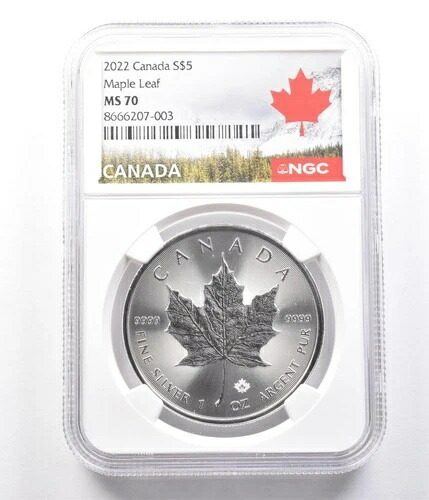 楽天市場】カナダ メイプルリーフ 5ドル銀貨の通販