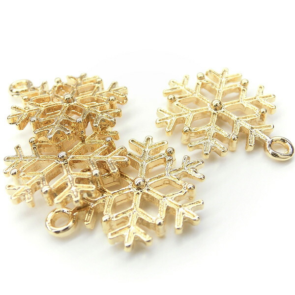 楽天市場】New 日本製 新色 2個 チャーム 雪の結晶 snow crystal