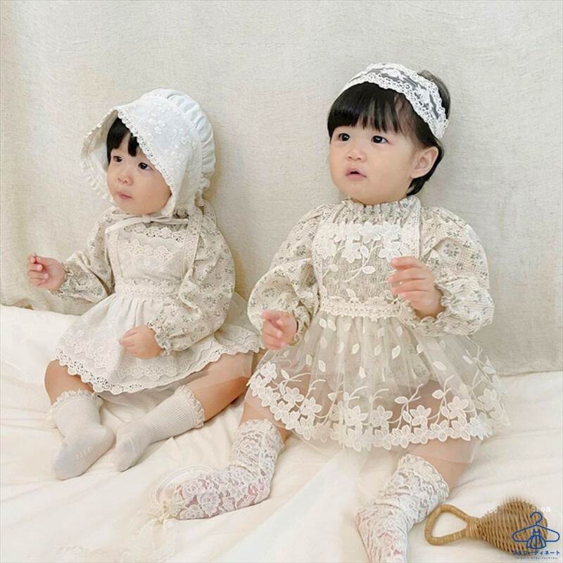 楽天市場】ガーゼエプロンドレス チュール 女の子 ベビー キッズ 80 90