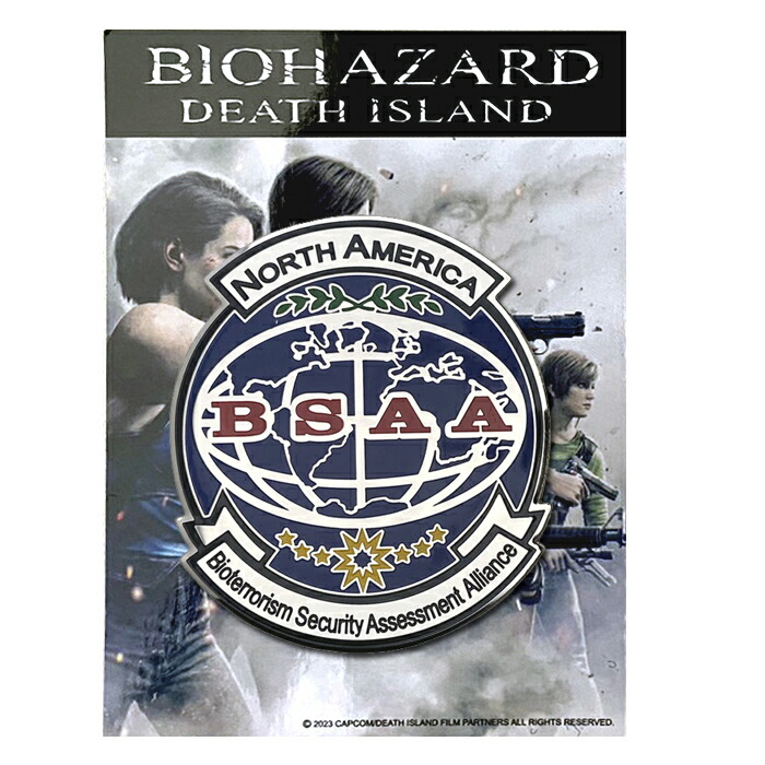 楽天市場】BIOHAZARD BSAA METAL STICKER DETH ISLAND【バイオハザード