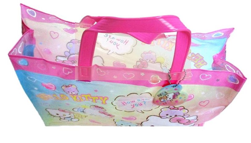 楽天市場】◇ キャラクター ビニール バック（ プールバッグ ) トート