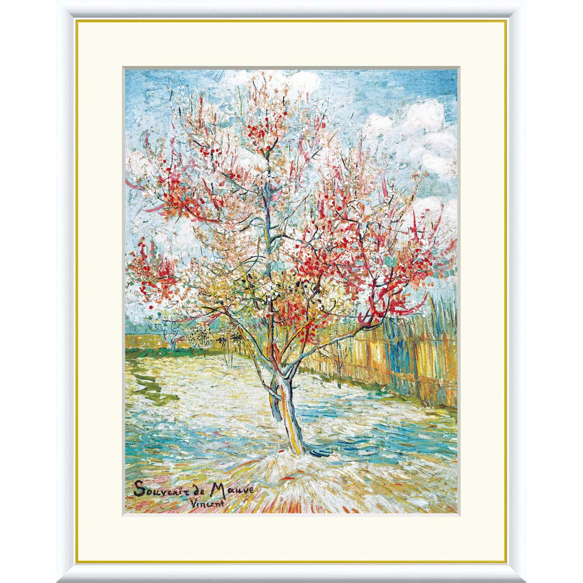 楽天市場】絵画 世界の名画 花ざかりの桃の木 フィンセント・ファン