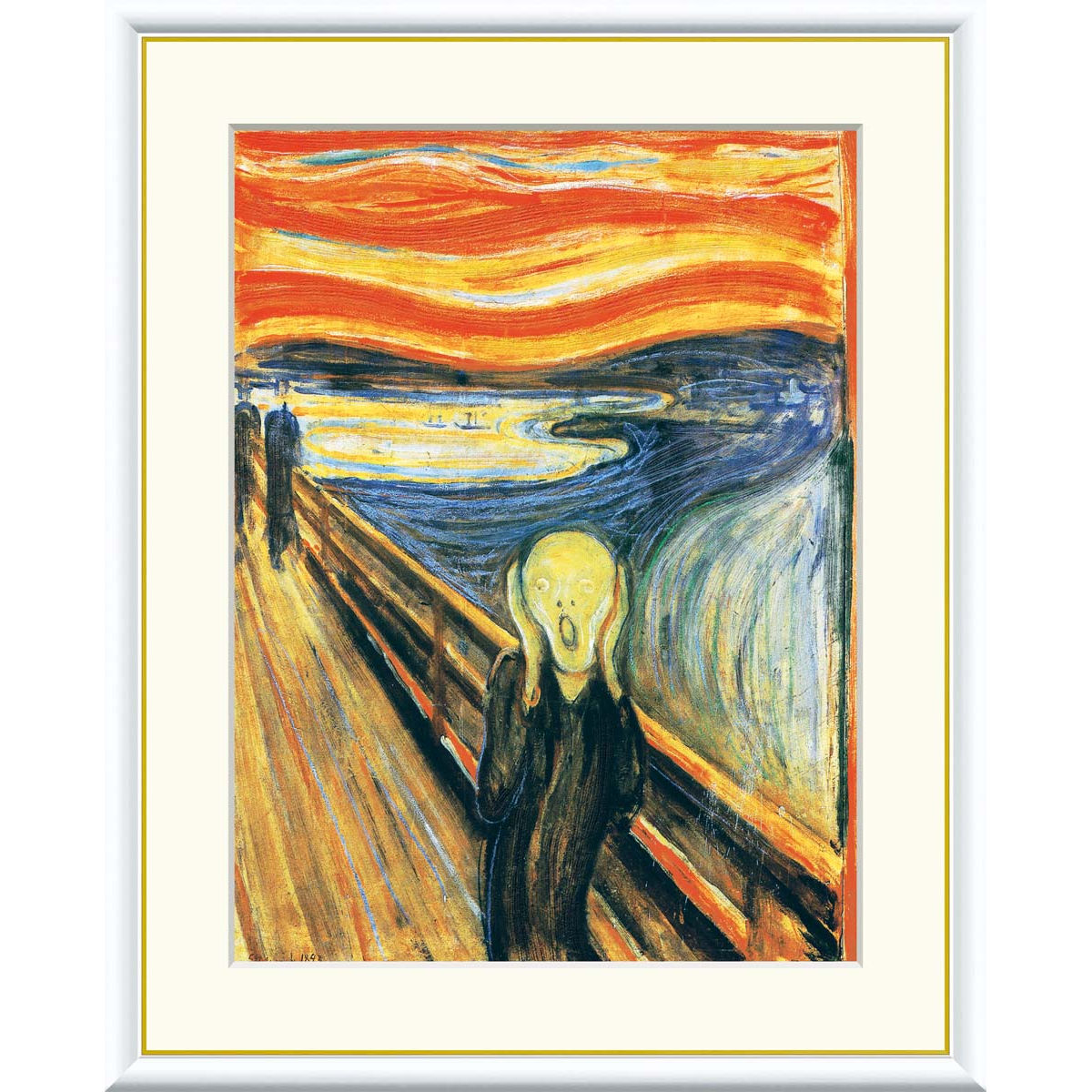 楽天市場】絵画 世界の名画 叫び エドヴァルド・ムンク 額入り