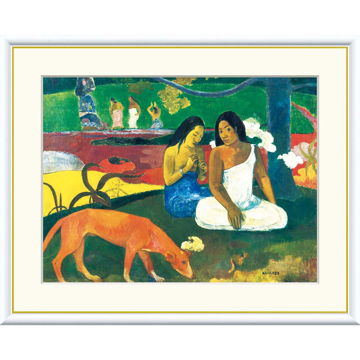 楽天市場】絵画 世界の名画 アレアレア ポール・ゴーギャン 額入り