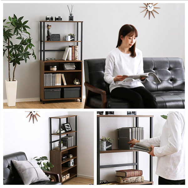 楽天市場】【ヴィンテージ風】 キャビネット オープンラック 収納棚