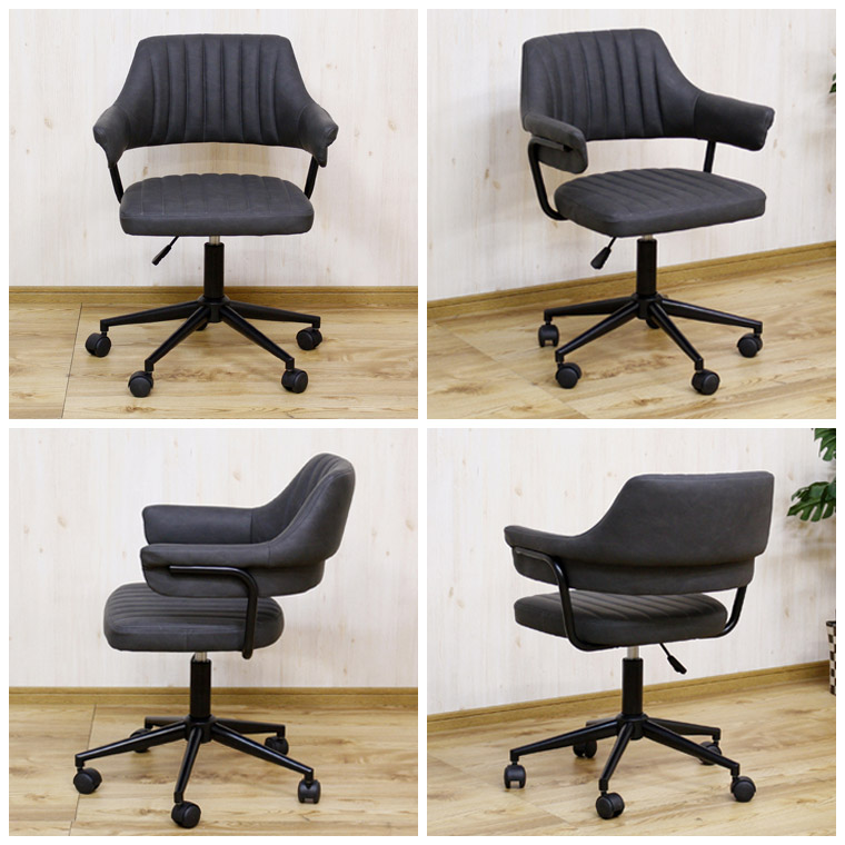 楽天市場】チェア オフィスチェア ラウンドチェア 回転式 チェアー
