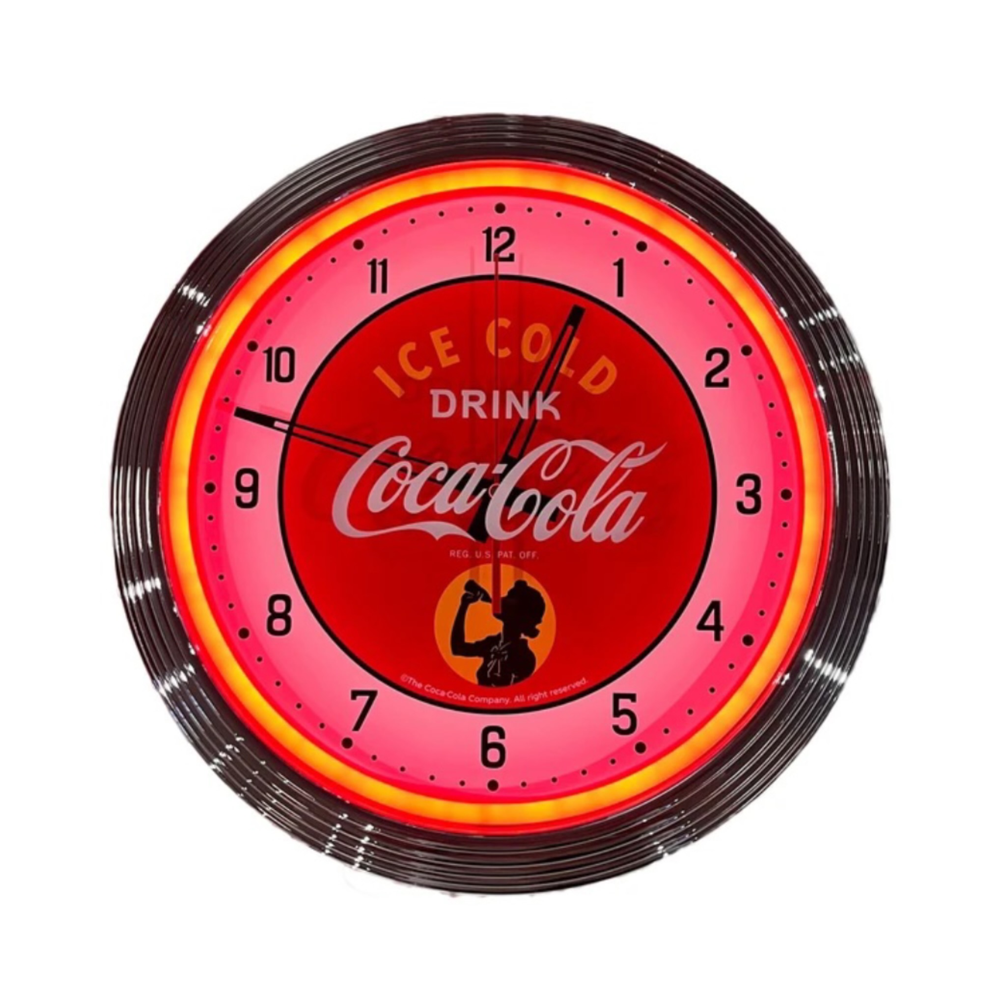 ベアーサービス スマイルベアー ビンテージ 看板 掛け時計 ネオン