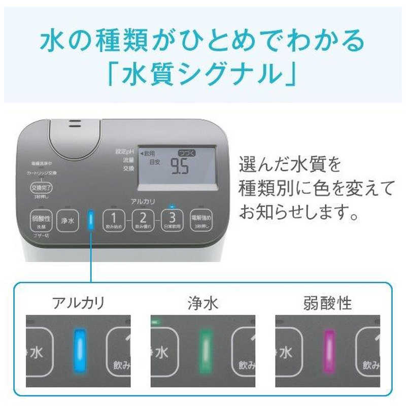 楽天市場】パナソニック Panasonic アルカリイオン整水器 TK-AS48-S