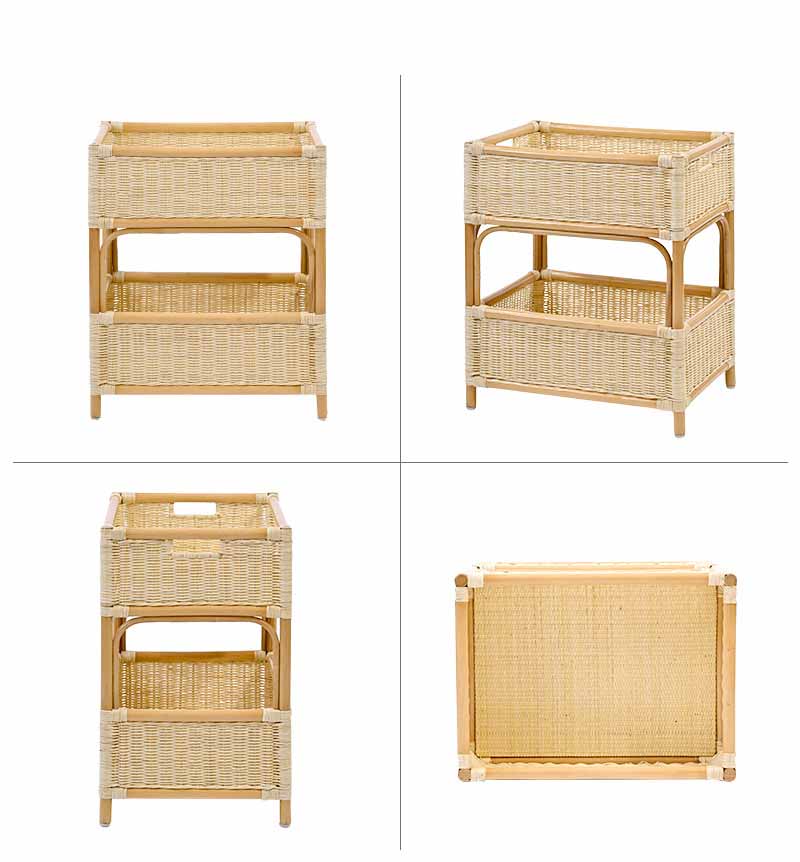 楽天市場】アジアン家具 2段 ランドリーラックラタン チェスト