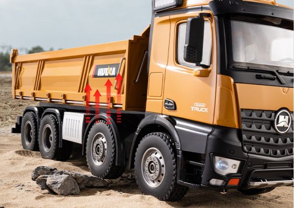 楽天市場】Huina Toys 1536 1/14 2.4GHz 12Ch RTR 4軸 8輪ダンプカー