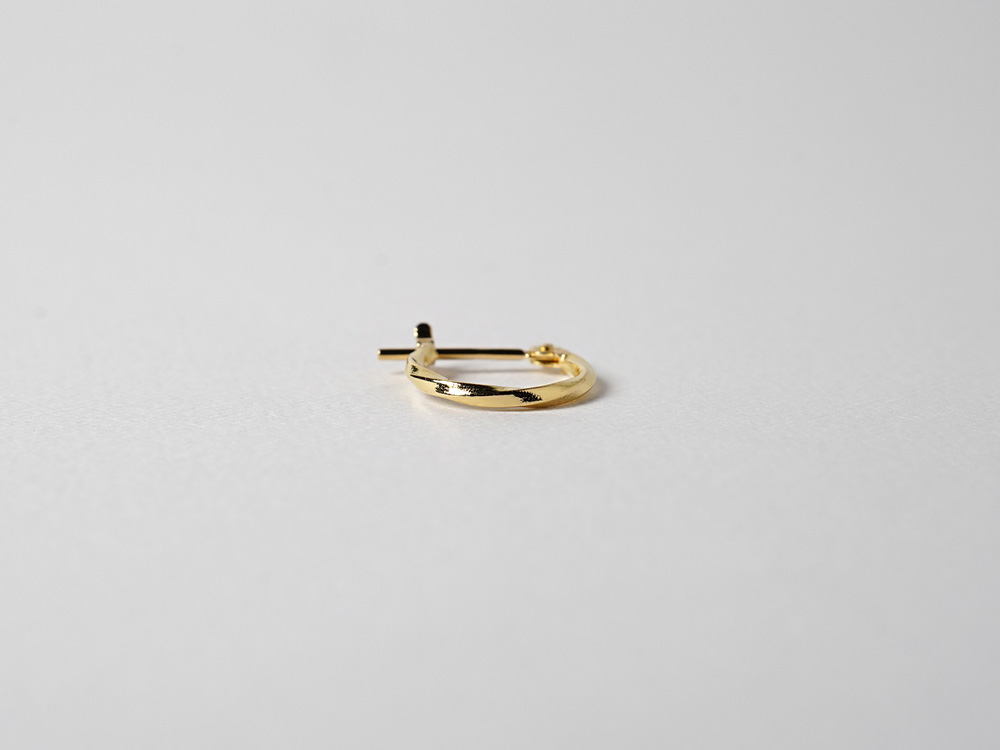 楽天市場】K18 hineri フープ ピアス 10mm レディース 地金 ピアス