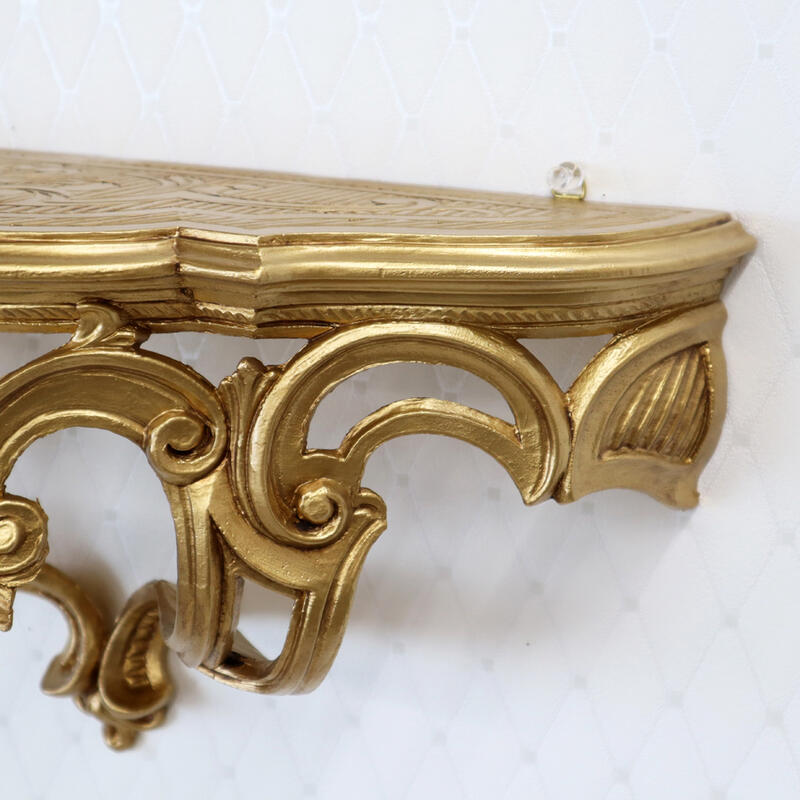 楽天市場】イタリア製 壁掛けコンソール ゴールドデコレーション
