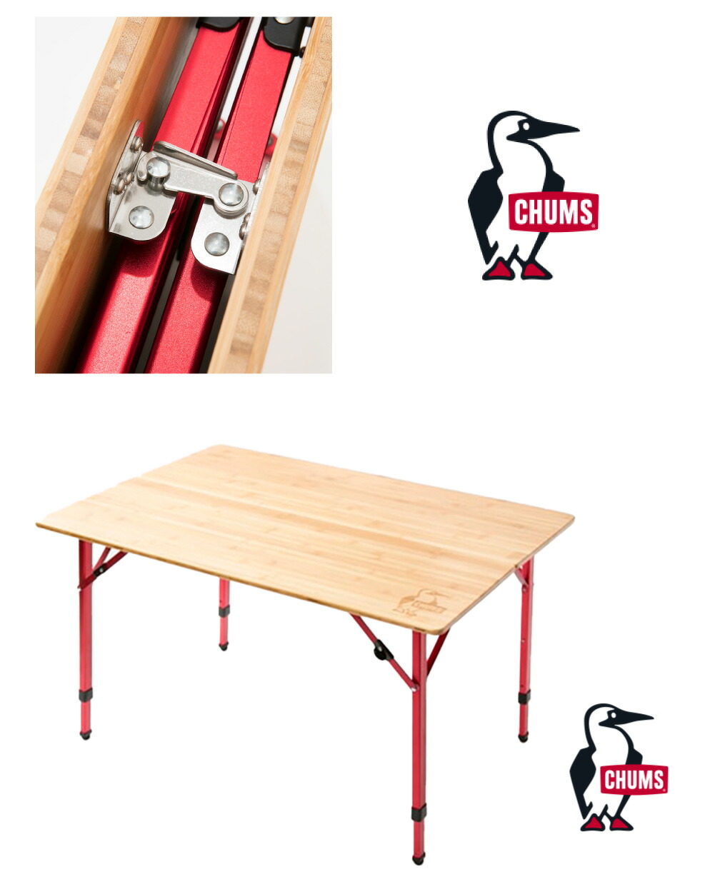 楽天市場】≪送料無料≫CHUMS BAMBOO TABLE 100 CH62-1801 / チャムス