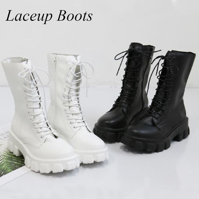 楽天市場】レースアップブーツ レディース ショートブーツ ローヒール