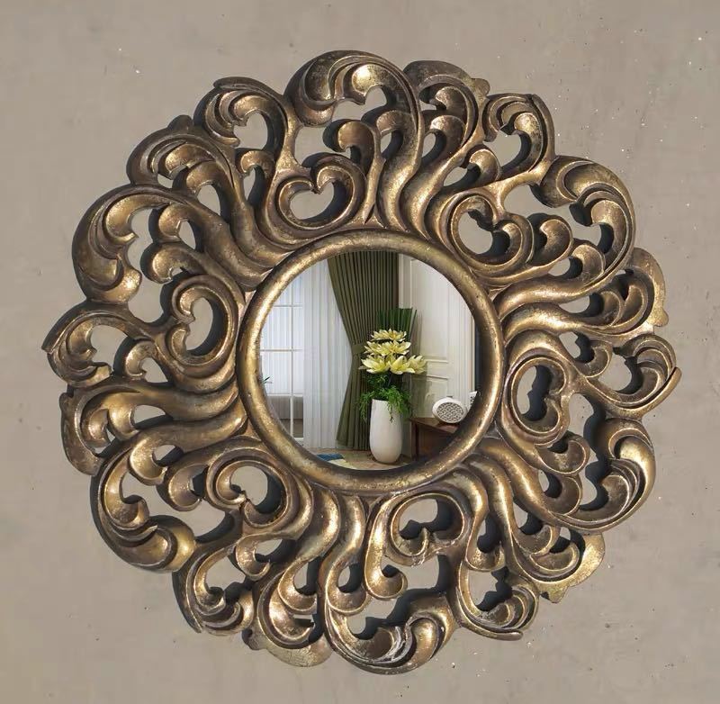 楽天市場】A044473豪華鏡 アンティーク調 壁掛け鏡 壁掛け ．壁掛け