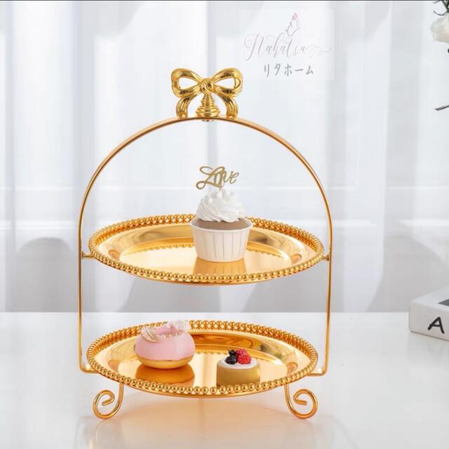 楽天市場】A005028ケーキスタンド 2段セットおしゃれ アフタヌーン