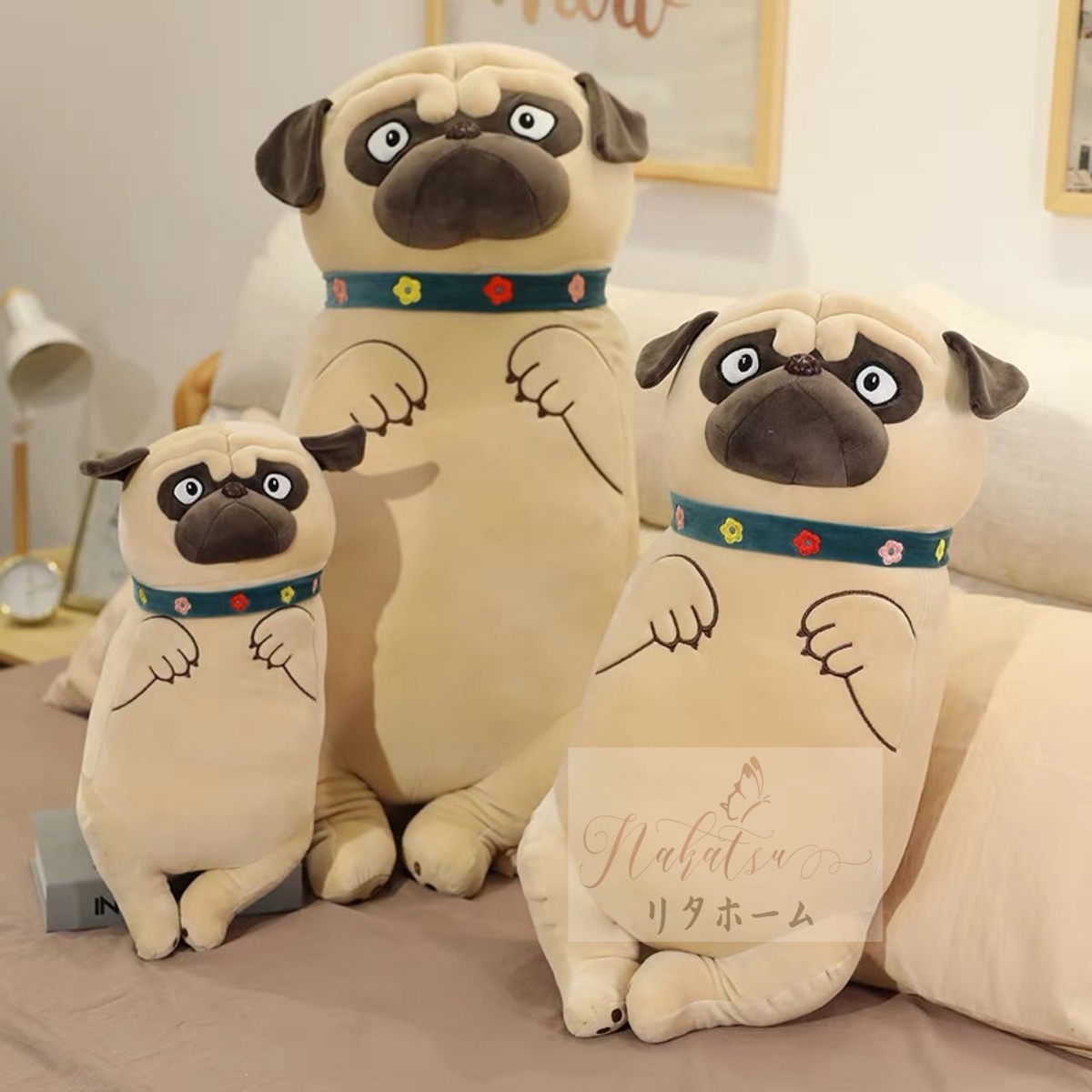 楽天市場】A000722パググッズ ぬいぐるみ パグ雑貨 パグ 部屋飾り65cm