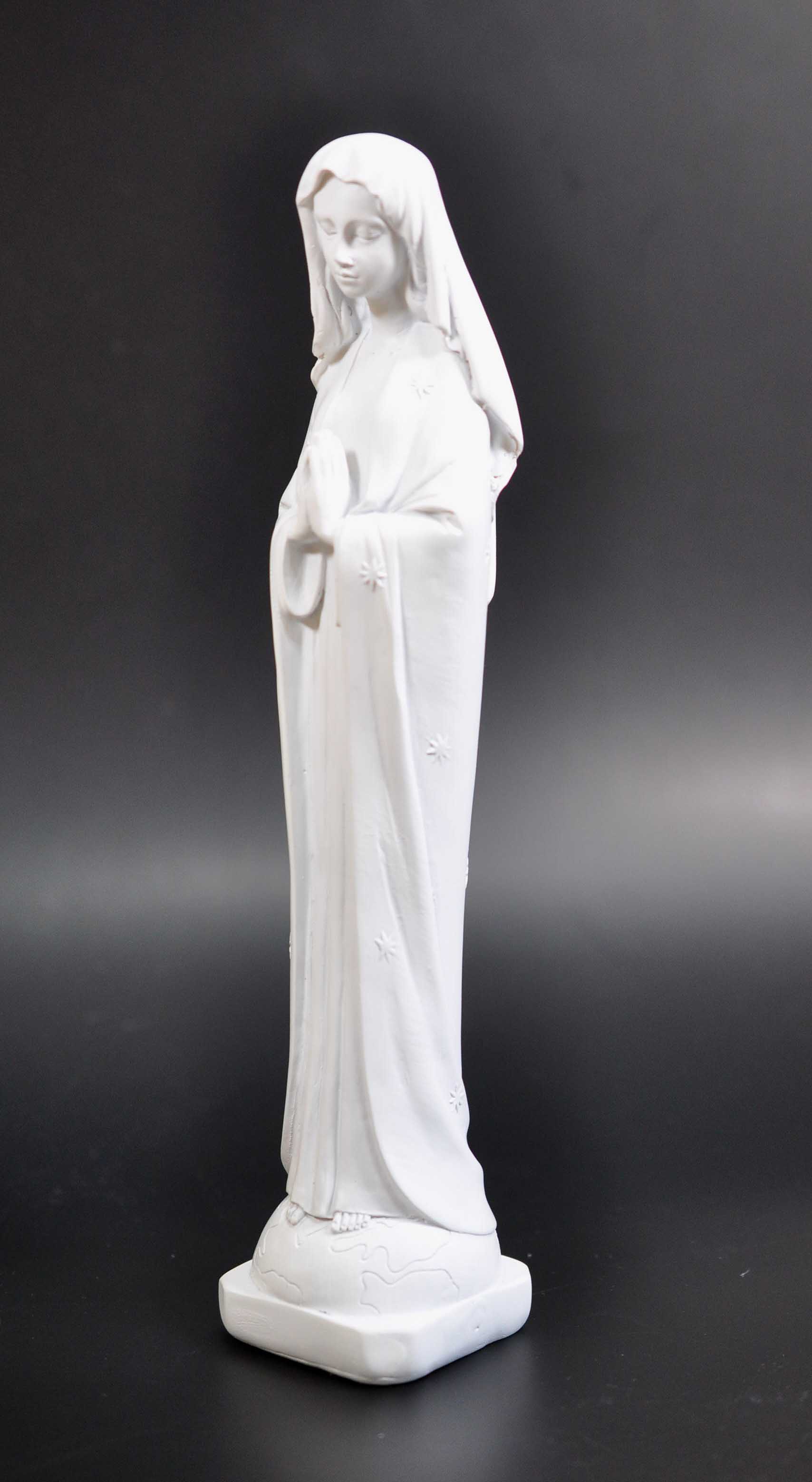 楽天市場】白い聖母マリア彫像 大理石風 高さ23cm 慈悲と愛の像