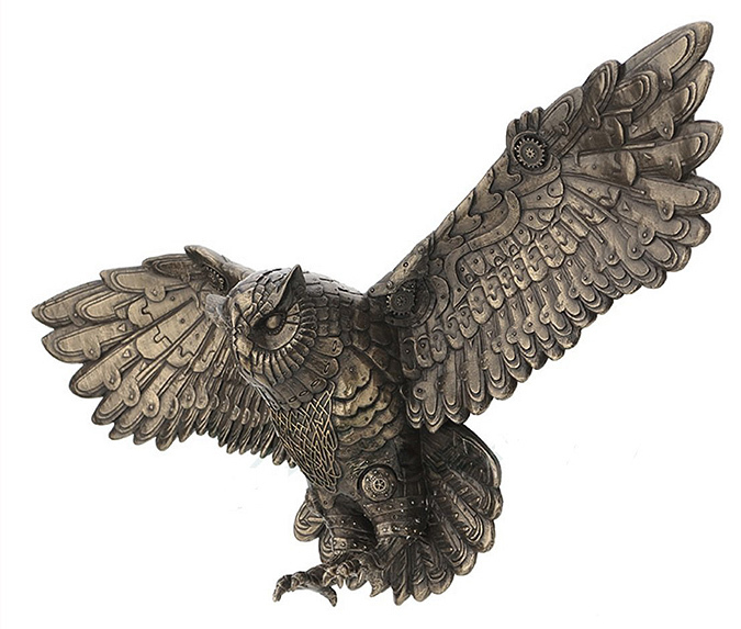 楽天市場】空飛ぶふくろうフクロウ(梟)スチームパンク風 飛ぶ