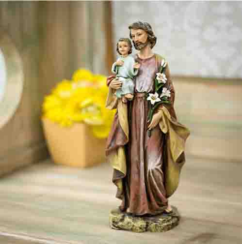 楽天市場】聖ヨセフと神の御子イエス・キリスト像 カトリック教会 祭壇