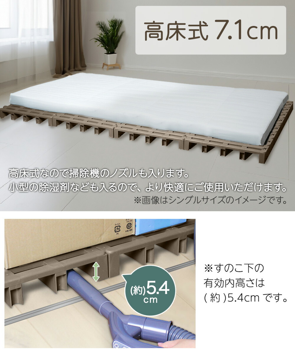 楽天市場】すのこベッド ダブルサイズ ふとん下すのこ 12枚セット