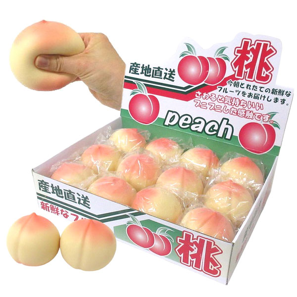 楽天市場】【スクイーズ 桃】【12個セット】もぎたてピーチスクイーズ
