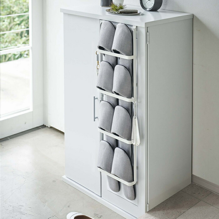 楽天市場】＼楽天1位／《ポイント5倍！》下駄箱扉&引っ掛け式スリッパ