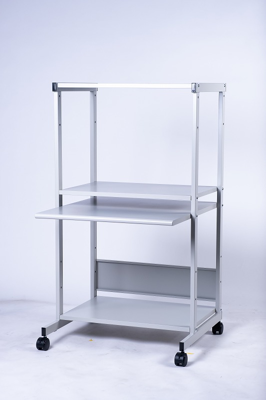 楽天市場】PCラック パソコンデスク スリムデスク 棚付 PCデスク