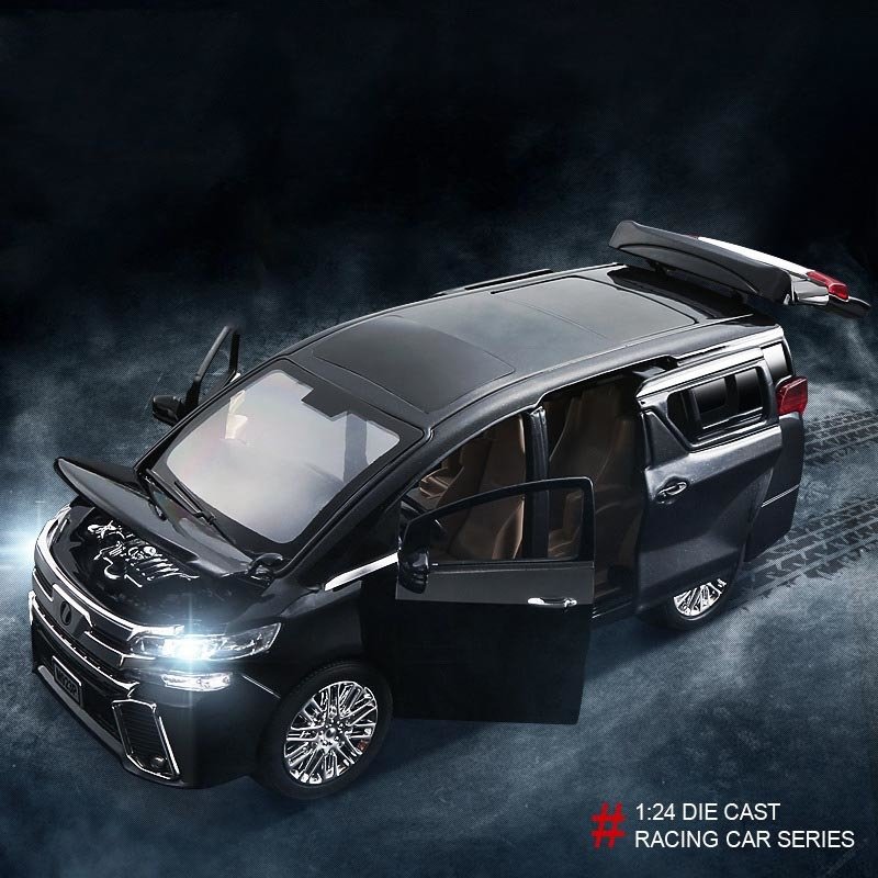 楽天市場】1/24 トヨタ アルファード ダイキャストカー 黒 ブラック