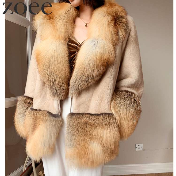 楽天市場】ミンクファーコート 9分袖 デンマーク産ミンクファー使用