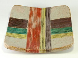 楽天市場】【美濃焼】窯元蔵珍窯 【魯山人写し】糸巻図 四方皿 : 蔵珍窯