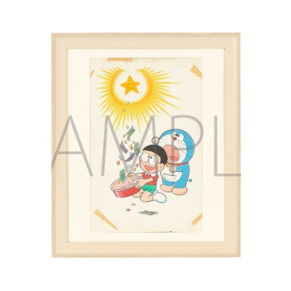 楽天市場】ドラえもん 複製原画 「ねがい星」 額装付き 藤子・F