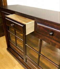 楽天市場】サイドボード 食器棚 茶棚 日本製 国産家具 北海 民芸家具