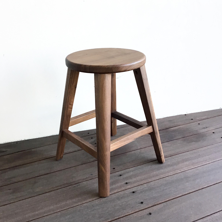 楽天市場】スツール 木製スツール コンパクト ウォールナット無垢 天然