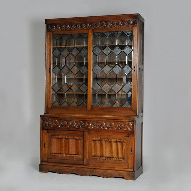 楽天市場】食器棚 カップボード キッチンボード 英国クラシック