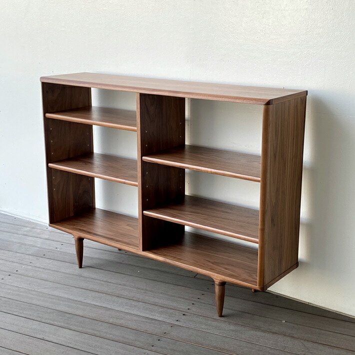 楽天市場】オープンシェルフ おしゃれ 木製 天然木 ウォールナット 幅