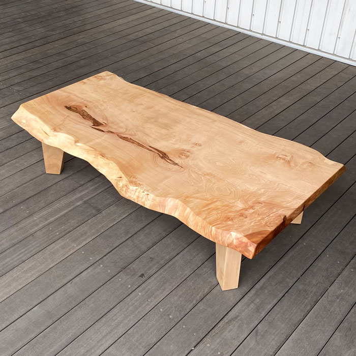 ③ 座卓 ダイニング テーブル 天然木 一枚板 ちゃぶ台座卓