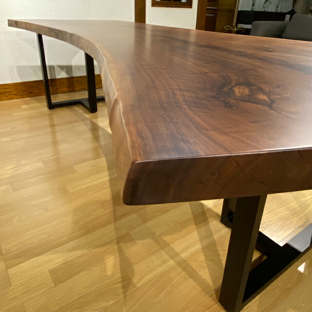 楽天市場】一枚板 テーブル ウォールナット 無垢 一枚板テーブル