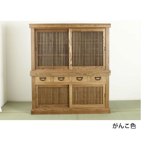 楽天市場】水屋 水屋箪笥 食器棚 和モダン モダン 日本製 国産家具