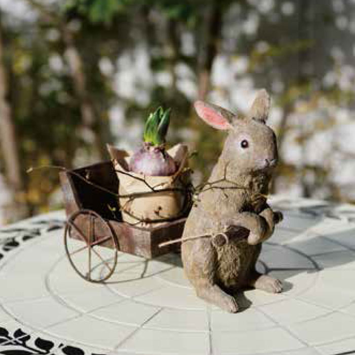 楽天市場】うさぎ ウサギ 野うさぎ 兎 かわいい 置物 ガーデニング雑貨