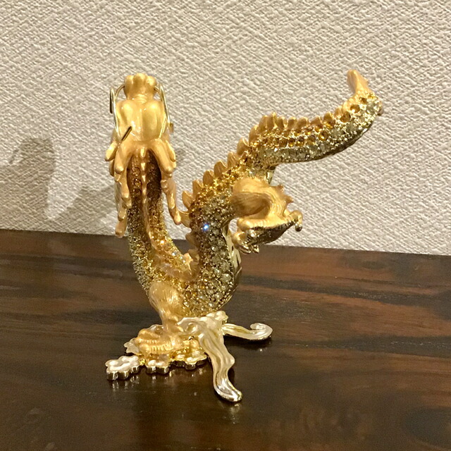 楽天市場】龍の置物 金色 ゴールド 開運グッズ 金運アップ 通販 風水