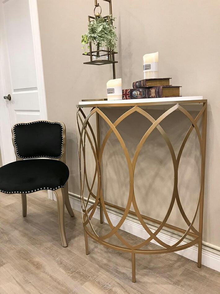 楽天市場】コンソールテーブル コンソール ゴールド 金色 アイアン
