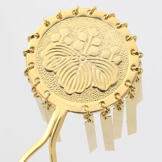 楽天市場】ビラかんざし びらびら簪 前櫛かんざし 平円状 五三の桐